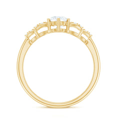 Certified Lab Grown Diamond Bow Engagement Ring