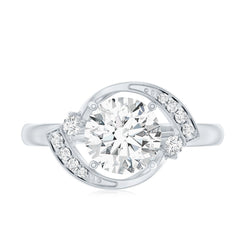 2 Carat Lab Grown Diamond Bypass Engagement Ring