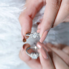 Lab Grown Diamond 6 MM Heart Shaped Engagement Ring