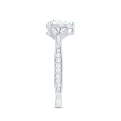 Lab Grown Diamond Teardrop Split Shank Engagement Ring