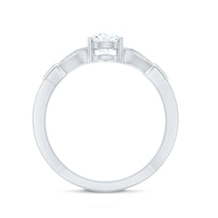 Lab Grown Diamond Teardrop Split Shank Engagement Ring