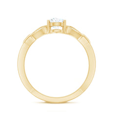 Lab Grown Diamond Teardrop Split Shank Engagement Ring