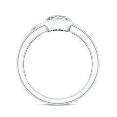 Certified Heart Shape Lab Grown Diamond Engagement Ring