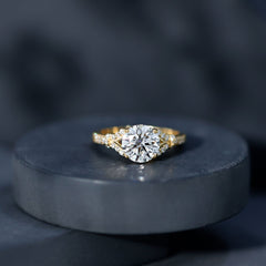 Certified 2Ct Lab Grown Diamond Split Shank Engagement Ring