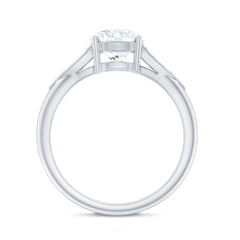 Certified Lab Grown Diamond 8MM Classic Engagement Ring