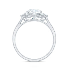 8 MM Lab Grown Diamond Statement Engagement Ring