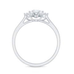 Certified Lab Grown Diamond Nature Engagement Ring