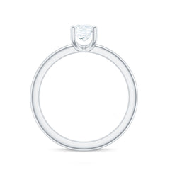 Certified Lab Grown Diamond 6 MM Round Cut Engagement Ring