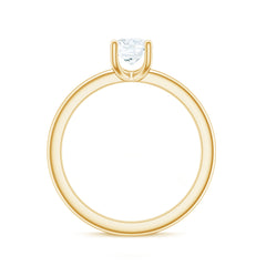 Certified Lab Grown Diamond 6 MM Round Cut Engagement Ring