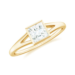 Certified Lab Grown Diamond 5 MM Solitaire Promise Ring