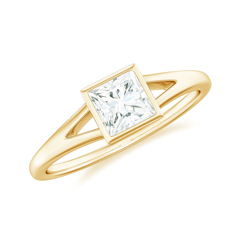 Certified Lab Grown Diamond 5 MM Solitaire Promise Ring