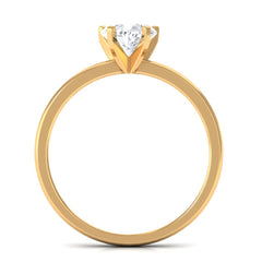 Certified 7 MM Lab Grown Diamond Heart Engagement Ring