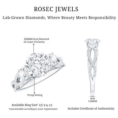 Certified Diamond Vintage Looking Engagement Ring