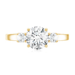 3 Stone Lab Grown Diamond Engagement Ring for Women