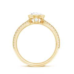 Certified Lab Created Diamond Antique Engagement Ring for Women