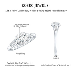 Brilliant Cut Lab Grown Diamond Trending Engagement Ring