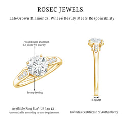 Brilliant Cut Lab Grown Diamond Trending Engagement Ring
