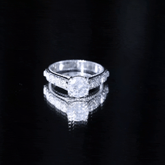 Lab Grown Diamond Antique Looking Engagement Ring
