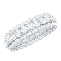 Certified Lab Grown Diamond Eternity Wedding Band for Her