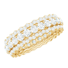 Certified Lab Grown Diamond Eternity Wedding Band for Her