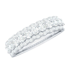 Certified Diamond Half Eternity Anniversary Ring