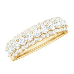 Certified Diamond Half Eternity Anniversary Ring