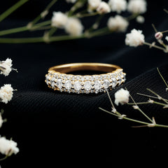 Certified Diamond Half Eternity Anniversary Ring