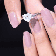 1 Carat Diamond Heart Ring For Women