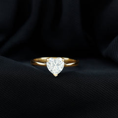 1 Carat Diamond Heart Ring For Women