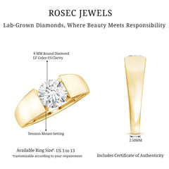 2 Carat Lab Grown Diamond Dua Lipa Inspired Engagement Ring