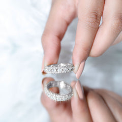 Certified Lab Grown Diamond Designer Wedding Band