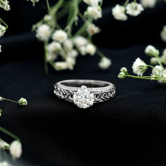 Certified 7 MM Lab Grown Diamond Celtic Design Engagement Ring