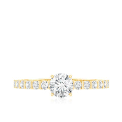 Certified Lab Grown Diamond Simple Solitaire Ring