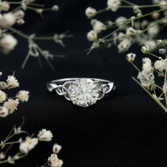 Lab Created 2 Carat Diamond Celtic Knot Engagement Ring