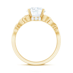 Certified Celtic Knot Lab Grown Diamond Round Engagement Ring