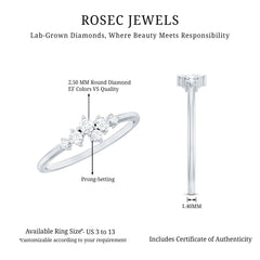 Certified Lab Created Diamond Wedding Anniversary Ring