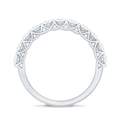 1.25 CT Zircon Half Eternity Ring