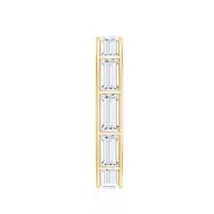Baguette Cut Zircon East West Full Eternity Band Ring