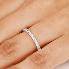 Princess Cut Diamond Anniversary Band Ring