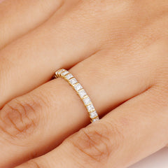 Princess Cut Diamond Anniversary Band Ring