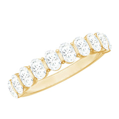 2 CT Zircon Half Eternity Ring