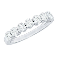 Certified Diamond Cluster Anniversary Ring