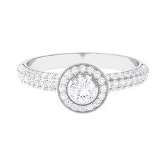 Vintage Inspired Diamond Engagement Ring for Women