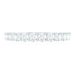 Trellis Set Moissanite Half Eternity Ring