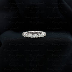 Trellis Set Moissanite Full Eternity Band Ring