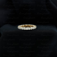 Trellis Set Moissanite Full Eternity Band Ring