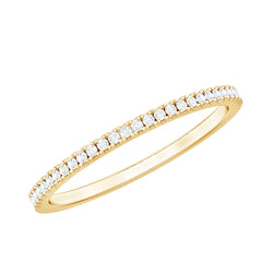 Moissanite Minimal Eternity Stackable Ring