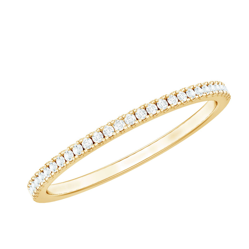 Moissanite Minimal Eternity Stackable Ring