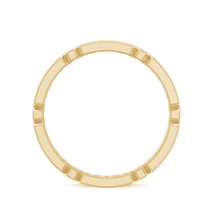 Classic Moissanite Full Eternity Ring in Pin Point Setting