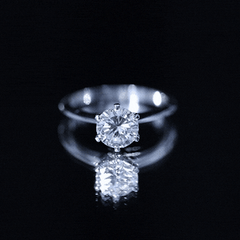 Brilliant Cut Solitaire Moissanite 2 CT Engagement Ring with Certificate